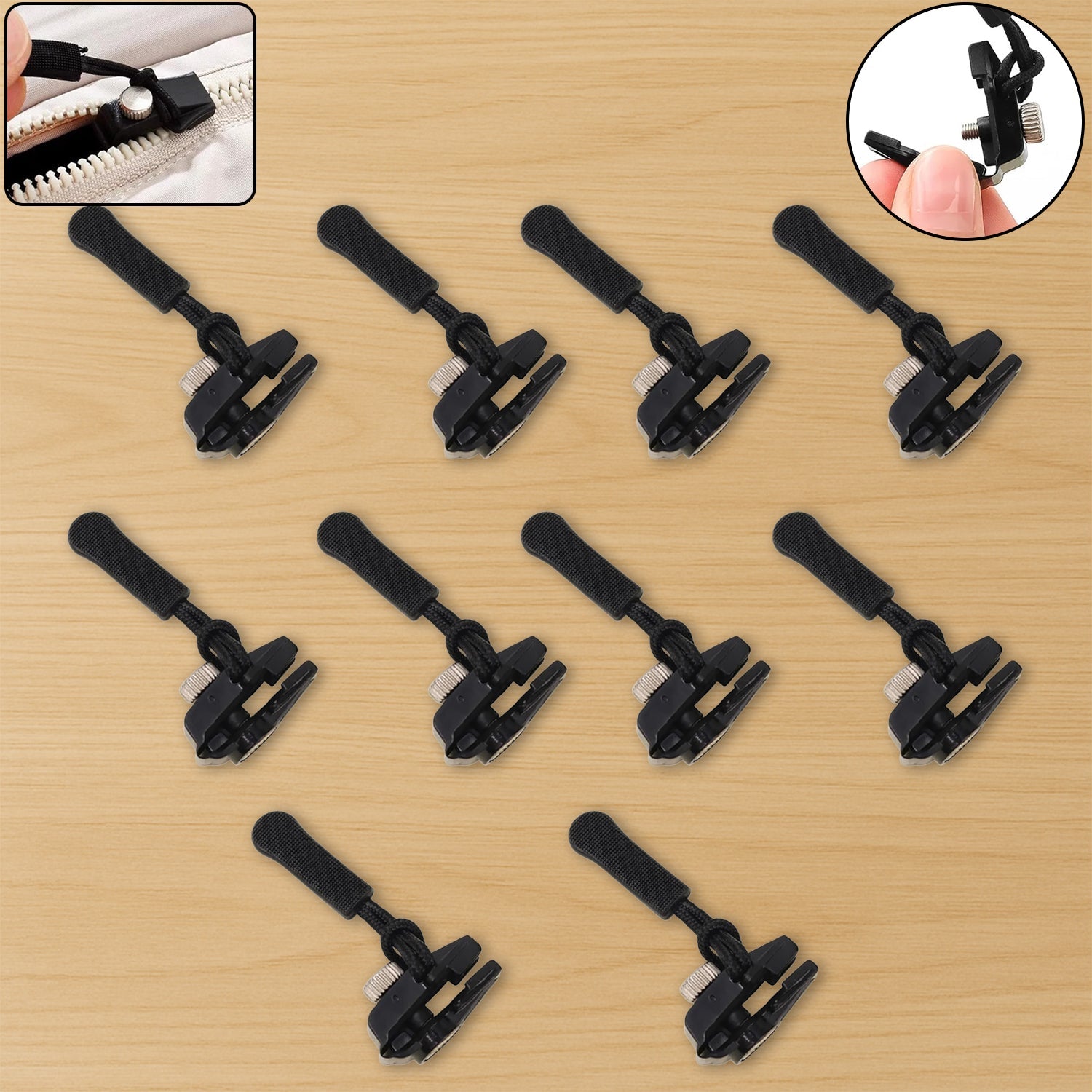 Portable Universal Detachable Zipper Slider (10 Pc / Big) Portable Universal Detachable Zipper Slider (10 Pc / Big)